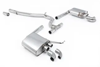 Milltek Non-Valved Catback Exhaust System For VW Arteon 4Motion - Downturn Tips