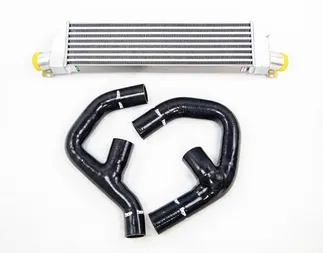 Forge Front Mount "Twintercooler" Kit Black Hoses For 2.0T