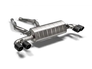 Akrapovic Titanium Slip-On Line Exhaust For G29 BMW Z4 M40i - Carbon Fiber Tips