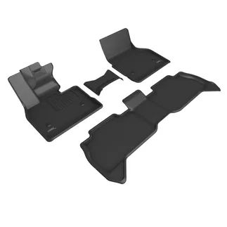 3D MAXpider Kagu Floormats For 21-22 BMW iX (I20) Fits 5 Seat Electric - Black R1 R2