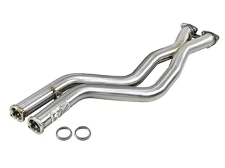 aFe Twisted Steel 2-1/2 IN 304 SS Race Series X-Pipe For BMW - 48-36324