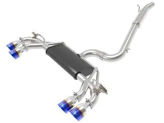 aFe MACH Force-Xp 3 IN to 2-1/2IN SS Cat-Back W/Blue Flame Tip For VW-49-36430-L