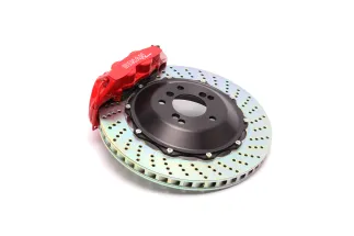 Dinan Brembo Front Brake Set - 2006-2013 BMW 3-Series - Red - Drilled - D290-0911-RD