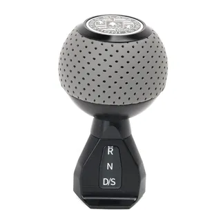 BFI GS2 Shift Knob For VW MK8 - Air Leather - Black Anodized (Auto/DSG)