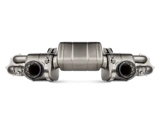 Akrapovic Titanium Slip-On Line For 718 Porsche Cayman GT4 - Black Titanium Tips