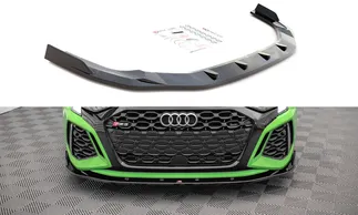 Maxton Design Front Splitter For 8Y Audi RS3 - Gloss Black (V2)