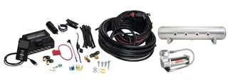 Air Lift 3P - (3/8 Air Line 4 Gal 7-Port Raw Aluminum Tank VIAIR 444C Comp)