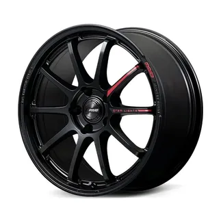 Gram Lights 57NR Limited II 18x9.5 ET38 (5x114.3)- Semi Gloss BLK W/BLK Cap/Air Valve