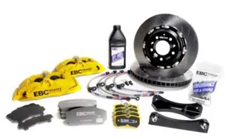 EBC 330mm Front Big Brake Kit For 8V Audi A3 1.8T - Yellow Apollo 4 Calipers