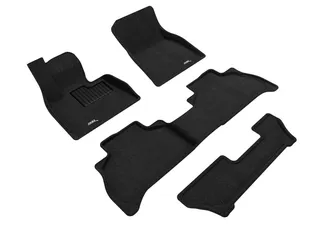 3D MAXpider Elegant Floor Mats For 19-24 BMW X5 (G05) 7-Passenger - Black R1 R2 R3
