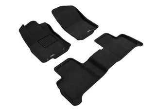 3D MAXpider Elegant Floor Mats For 12-15 Mercedes ML / ML63 AMG (W166) - Black R1 R2