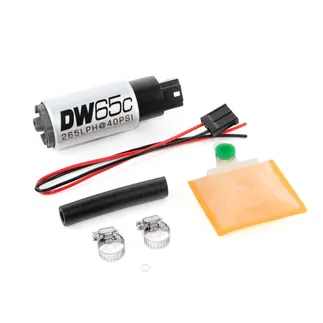DeatschWerks 265 LPH DW65C Compact Fuel Pump W/o Clips (W/ Install Kit)