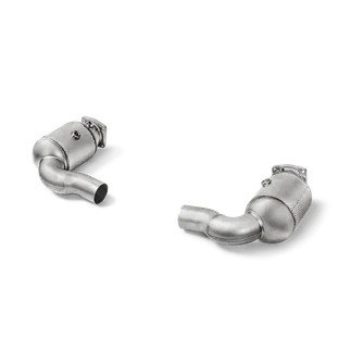 Akrapovic SS Link Pipe Set W/ Cat For 991.2 Porsche 911 Turbo/Turbo S