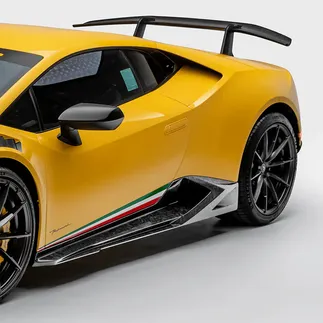 Vorsteiner Lamborghini Huracan Performante Trento Side Blades Carbon Matrix Glossy