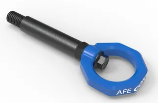 aFe CONTROL Rear Tow Hook Blue For BMW - 450-502002-L