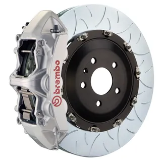 Brembo GT 405x34 Fr Slotted T3 6 Pist 2PC BBK For Lamborghini Silver - 1N3.9508A3