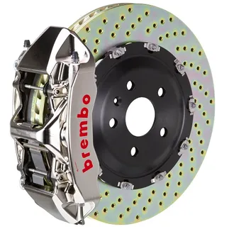 Brembo GTR 380x34 Front Drilled 6 Piston 2PC BBK For Mercedes Nickel - 1N1.9094AR