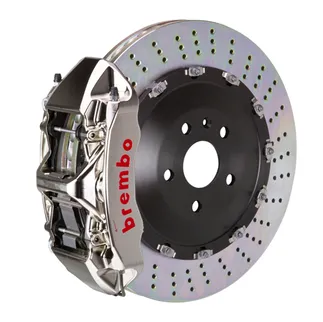 Brembo GTR 405x34 Fr Drilled 6 Piston 2PC BBK For Lamborghini Nickel - 1N1.9508AR
