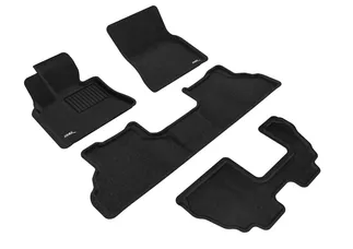 3D MAXpider Elegant Floor Mats For 07-13 BMW X5 - Black R1 R2 R3