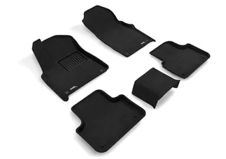 3D MAXpider Elegant Floor Mats For 17-24 Audi Q7/Q8/SQ7/SQ8/RS Q8 - Black R1 R2