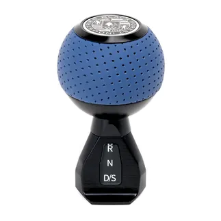 BFI GS2 Shift Knob For VW MK8 - Air Leather - Black Anodized (Auto/DSG)