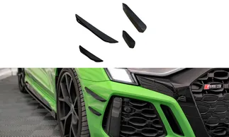 Maxton Design Front Bumper Wings (Canards) For 8Y Audi RS3 - Black