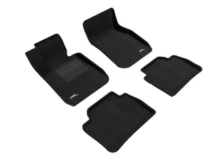 3D MAXpider Elegant Floor Mats For 12-18 BMW 3 Series Sedan (F30) RWD - Black R1 R2