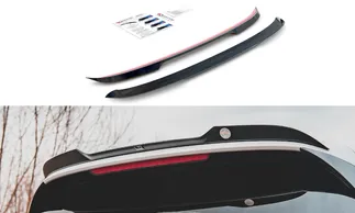 Maxton Design Spoiler Cap For VW MK8 GTI/GTI CS/R-Line - Gloss Black (V2)