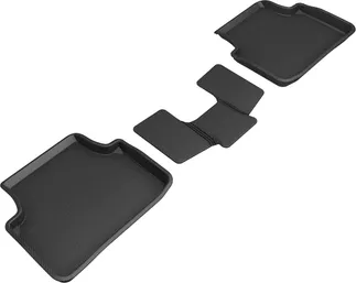 3D MAXpider Kagu 2nd Row Floormats For 18-21 VW Tiguan - Black