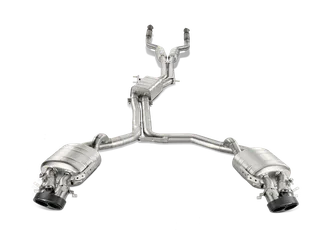 Akrapovic Titanium Evolution Line Catback For C7 Audi RS6 Avant - Carbon Tips