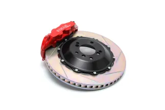 Dinan Brembo Rear Brake Set - 2006-2013 BMW 3-Series - Red - Slotted - D290-0909-R
