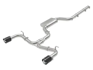 aFe MACH Force-Xp 3 IN to 2-1/2 IN SS Cat-Back Exhaust Carbon For VW -49-36418-C