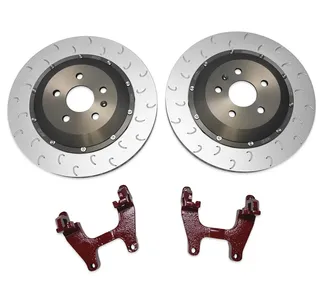 034 2-Piece Floating Rear Brake Rotor 355mm Upgrade For 8Y Audi S3