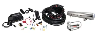 Air Lift 3P - (3/8 Air Line 5 Gal Polished Aluminum Tank VIAIR 444C Comp)