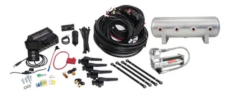 Air Lift 3H - (3/8 Air Line 2.5 Gal Raw Aluminum Tank VIAIR 444C Comp)