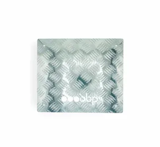 OBP Aluminium Chequer Plate Multi Purpose Foot Plate Flat 312X365X3mm