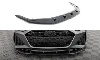 Maxton Design Carbon Fiber Front Splitter For C8 Audi RS6 / RS7