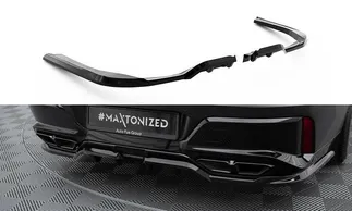 Maxton Design Central Rear Splitter W/ Vertical Bars For G70 BMW M760