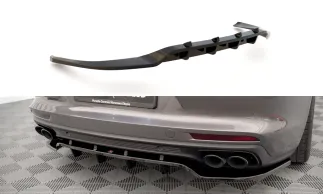 Maxton Design Central Rear Splitter W/Vertical Bars For 971 Porsche Panamera E-Hybrid