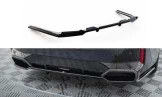 Maxton Design Central Rear Splitter W/Vertical Bars For G60 BMW 5 Series MPack – V1