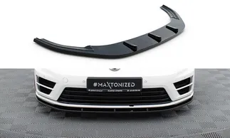 Maxton Design Front Splitter For VW MK7 Golf R - Gloss Black