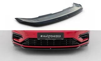 Maxton Design Front Splitter For VW MK7.5 Golf R - Gloss Black