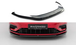Maxton Design Front Splitter For VW MK7.5 Golf R - Gloss Black