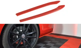 Maxton Design Rear Side Splitters For VW MK7.5 Golf Sportwagen - Gloss Black