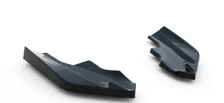 Maxton Design Rear Side Splitters For MK8 VW Golf R (V6) (Set For Maxton Valance)