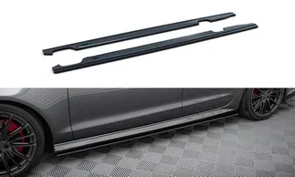 Maxton Design Side Skirt Diffusers For C7 Audi S6 / A6 S-Line Facelift