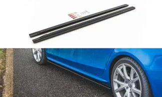 Maxton Design Side Skirt Diffusers For B8/B8 Audi S4 / A4 / A4 S-Line Facelift