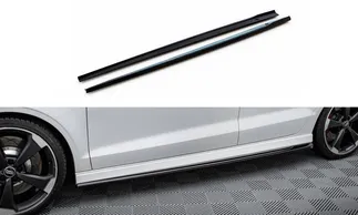 Maxton Design Side Skirt Diffusers For 8V Audi RS3 Sedan Facelift – V2