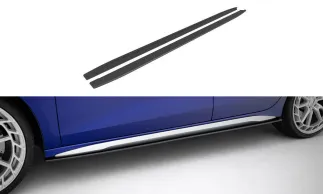 Maxton Street Pro Side Skirts Diffusers For 8Y Audi A3 S-Line Sedan/S3 Sedan Facelift