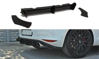 Maxton Design Rear Diffuser & Rear Side Splitters For VW MK7 GTI